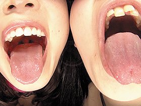 バーチャル口臭・ベロ臭・唾液臭ミックス体感痰壺激臭レズ　サンプル画像07